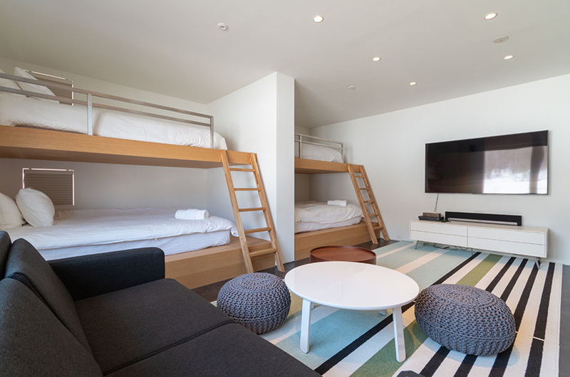 Silver Dream Bunk Beds with TV | Hirafu, Niseko