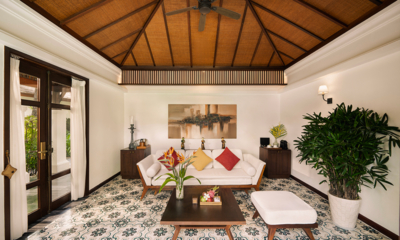The Anam One Bedroom Ocean Front Villa Indoor Living Area | Cam Ranh, Vietnam
