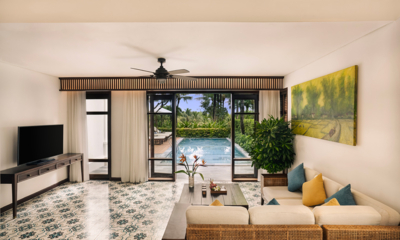 The Anam Three Bedroom Hilltop Villa Pool Side Living Area | Cam Ranh, Vietnam
