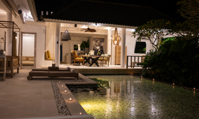Sungai Jungle Villas Pool at Night | Tabanan, Bali