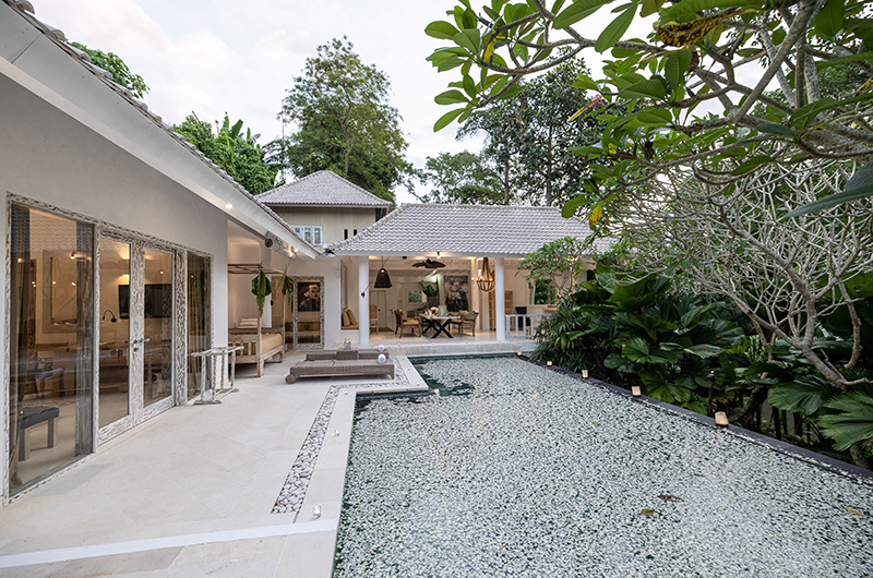 Sungai Jungle Villas Pool with Flowers | Tabanan, Bali