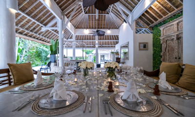 Sungai Jungle Villas Dining with Crockery and View | Tabanan, Bali
