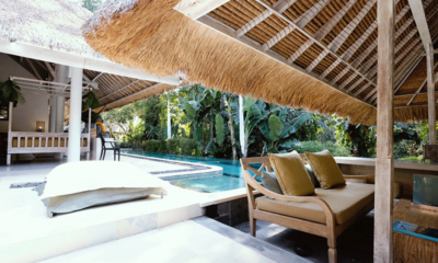 Sungai Jungle Villas Sungai Jungle One Seating Area by Pool | Tabanan, Bali