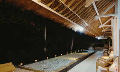 Sungai Jungle Villas Sungai Jungle One Pool at Night | Tabanan, Bali