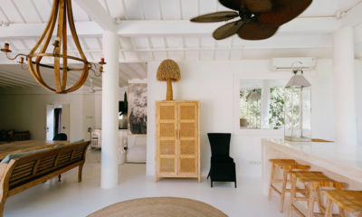 Sungai Jungle Villas Sungai Jungle Two Indoor Area with Hanging Lamps | Tabanan, Bali