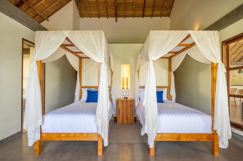 Umah Jae Twin Bedroom with Lamp | Ubud, Bali
