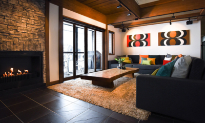 Powderhouse Living Area with Snow View | Hakuba, Nagano