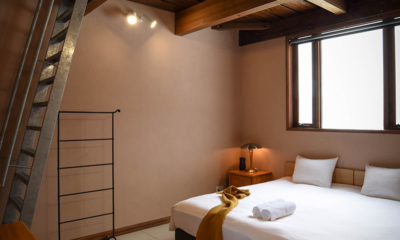 Powderhouse Bedroom with Up Stairs | Hakuba, Nagano