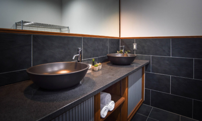 Powderhouse His and Hers Bathroom | Hakuba, Nagano