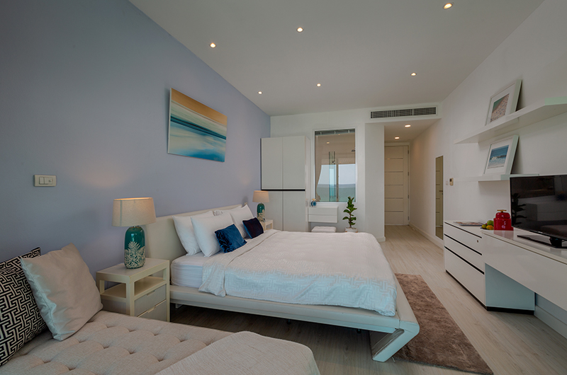 Villa Summer Estate Guest Bedroom One with TV | Natai, Phang Nga