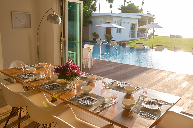 Villa Summer Estate Dining Area with Sea View | Natai, Phang Nga