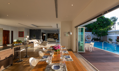 Villa Summer Estate Dining Area with Pool View | Natai, Phang Nga
