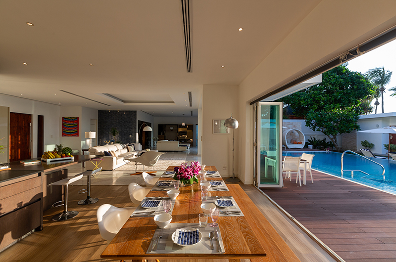 Villa Summer Estate Dining Area with Pool View | Natai, Phang Nga