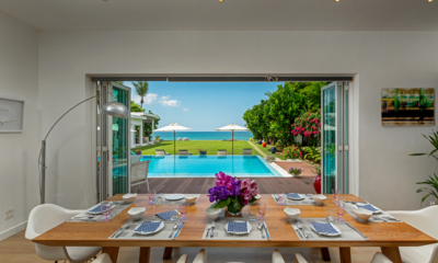 Villa Summer Estate Indoor Dining Area with Pool View | Natai, Phang Nga