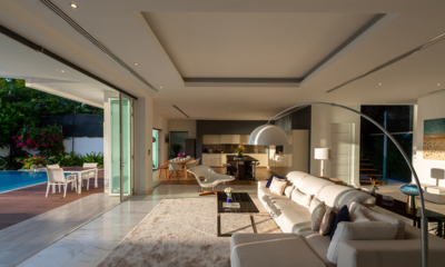 Villa Summer Estate Indoor Living Area with View | Natai, Phang Nga