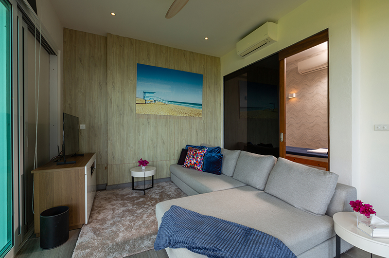Villa Summer Estate Lounge Room with TV | Natai, Phang Nga