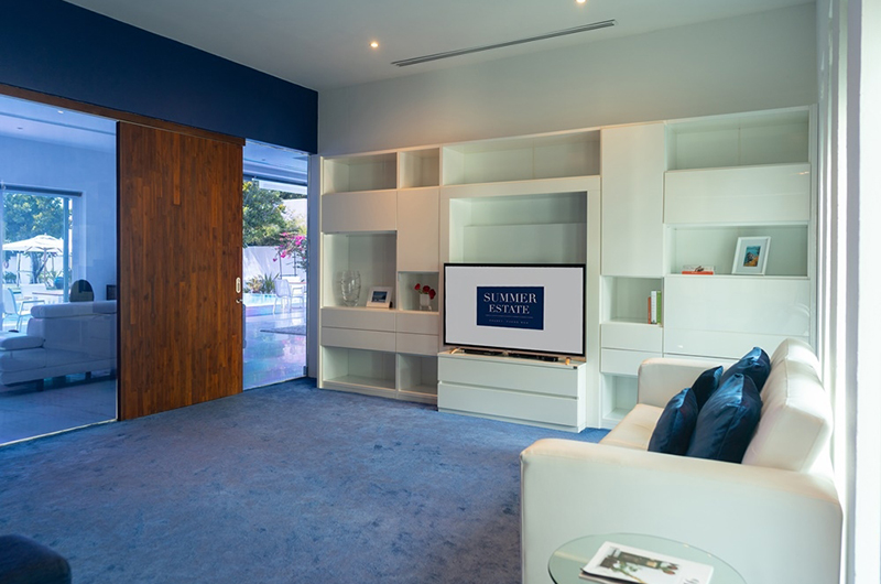 Villa Summer Estate Lounge Area with TV | Natai, Phang Nga