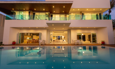 Villa Summer Estate Pool at Night | Natai, Phang Nga