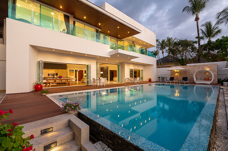 Villa Summer Estate Swimming Pool at Night | Natai, Phang Nga