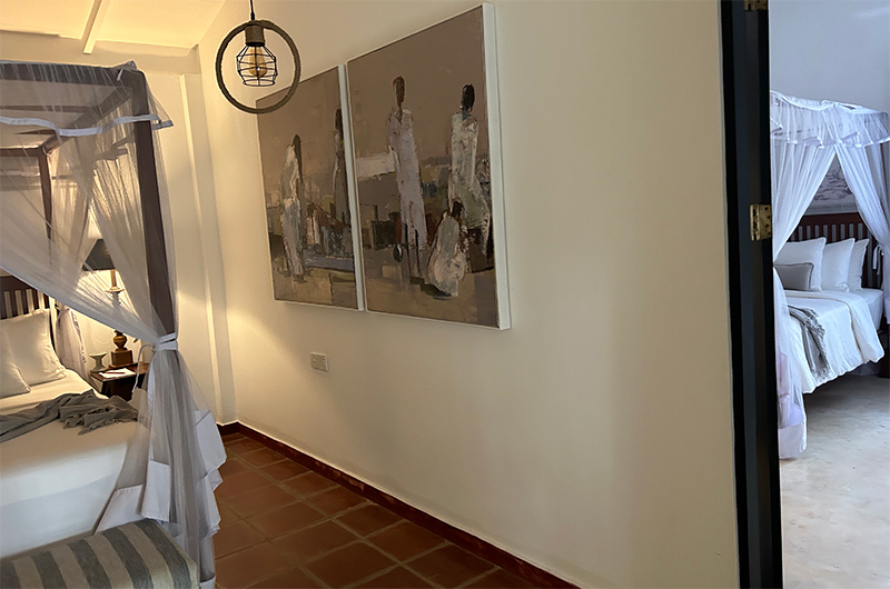 The Well House Bedroom Three with Paintings | Galle, Sri Lanka