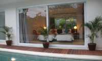 Chakra Villas Villa Kalila Twin Bedroom with Pool View | Seminyak, Bali