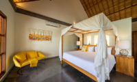 Villa Nature Bedroom with Yellow Couch | Ubud, Bali