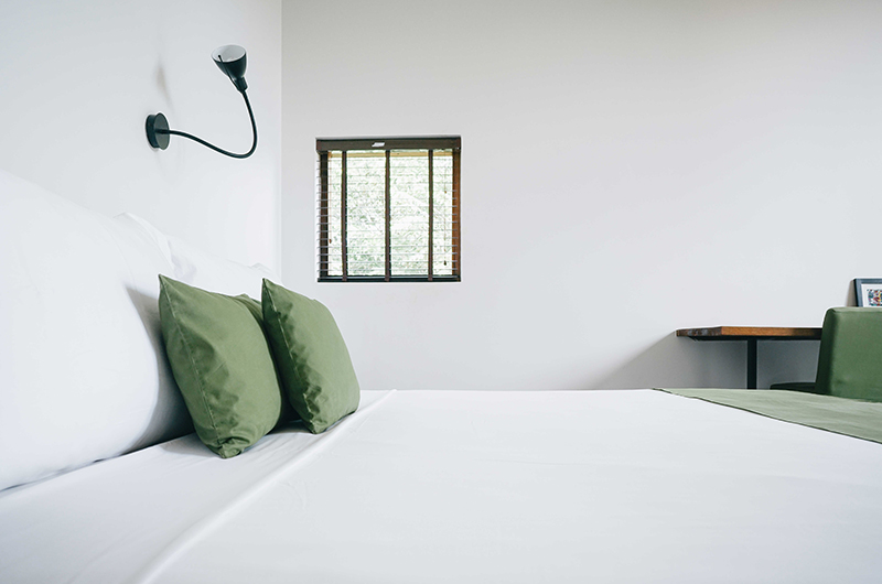Villa Ni Say Bedroom Area with Lamps | Siem Reap, Cambodia