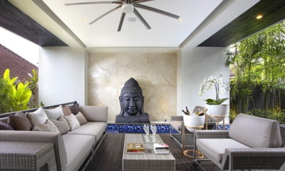 Villa Balimu Pool Side Living Area with View | Seminyak, Bali