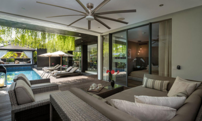 Villa Balimu Living Room with Pool View | Seminyak, Bali