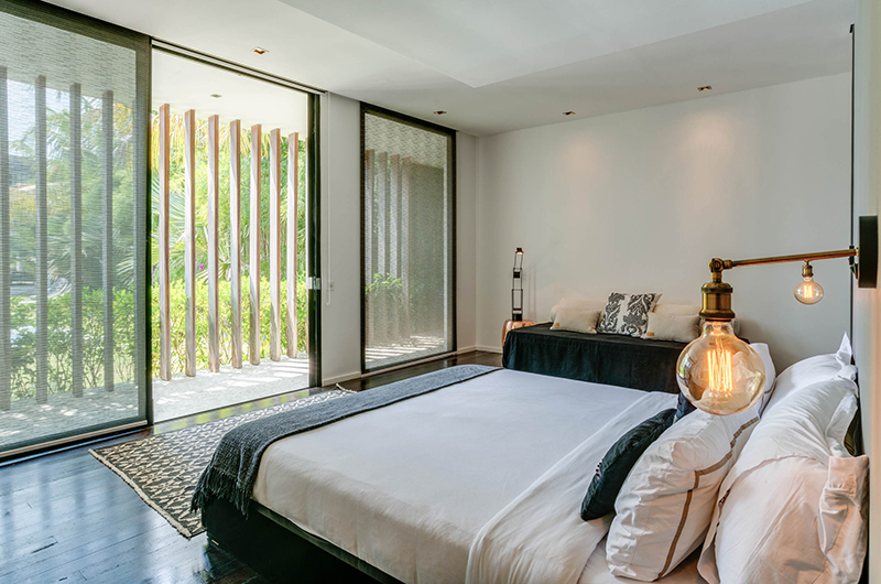 Villa La Dacha Guest Bedroom One with Lamps | Canggu, Bali
