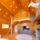 Villa Rusutsu Deluxe Villa Living Area with TV | Rusutsu, Japan