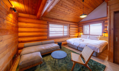 Villa Rusutsu Family Loft Villa Bedroom with Seating Area | Rusutsu, Japan
