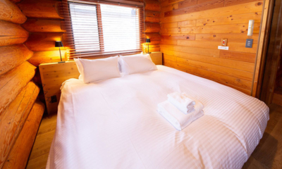 Villa Rusutsu Family Loft Villa Bedroom with Side Lamps | Rusutsu, Japan