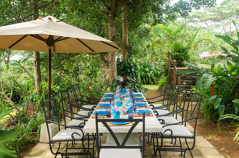 Sisindu Tea Estate Dining Table in Garden | Galle, Sri Lanka