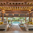 Blue Karma Villas Umalas Villa Kayu Living Area with Pool View | Umalas, Bali