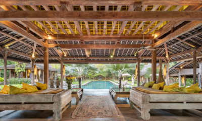 Blue Karma Villas Umalas Villa Kayu Living Area with Pool View | Umalas, Bali