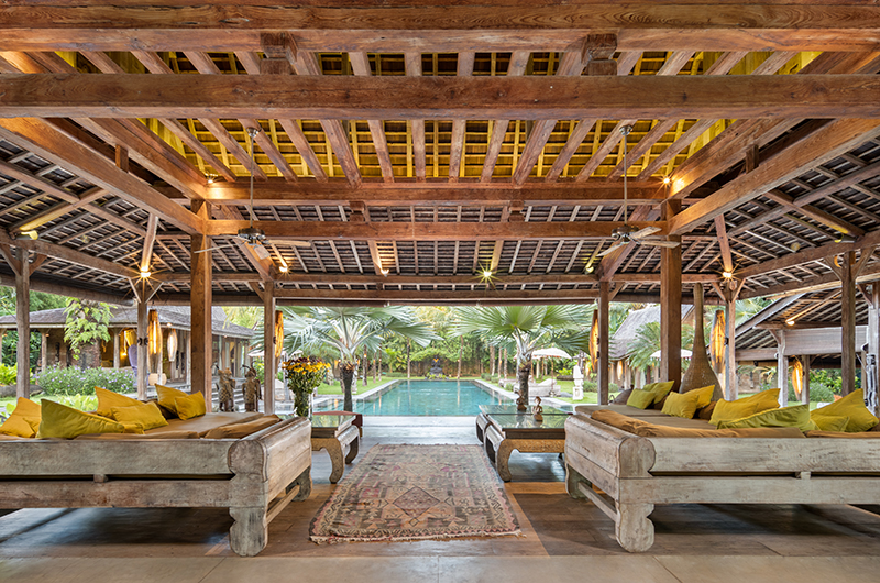 Blue Karma Villas Umalas Villa Kayu Living Area with Pool View | Umalas, Bali
