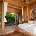 Blue Karma Villas Umalas Villa Kayu Bedroom with Painting | Umalas, Bali