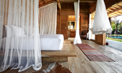 Blue Karma Villas Umalas Villa Kayu Bedroom with Mosquito Net | Umalas, Bali
