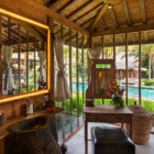 Blue Karma Villas Umalas Villa Kayu Bathroom with Pool View | Umalas, Bali
