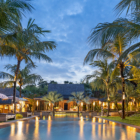 Blue Karma Villas Umalas Villa Kayu Villa at Night | Umalas, Bali