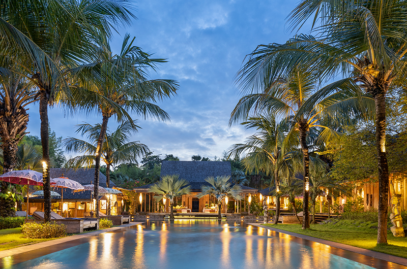 Blue Karma Villas Umalas Villa Kayu Villa at Night | Umalas, Bali