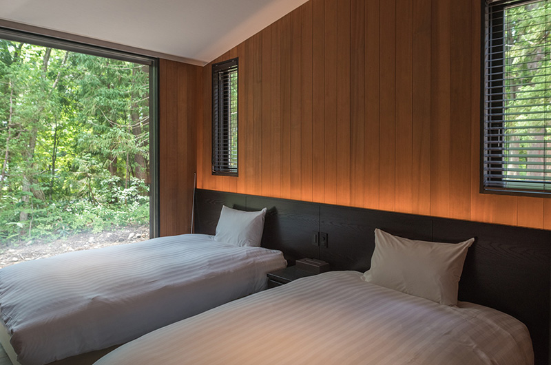 Villa El Cielo Twin Bedroom Area | Hakuba, Nagano