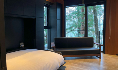 Villa El Cielo Bedroom with Seating Area | Hakuba, Nagano