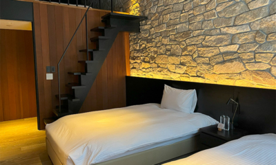 Villa El Cielo Twin Bedroom with Up Stairs | Hakuba, Nagano