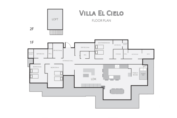 Villa El Cielo Floor Plan | Hakuba, Nagano