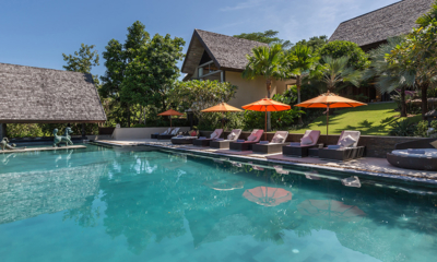 Atulya Residence Pool Side Loungers at Day Time | Bophut, Koh Samui