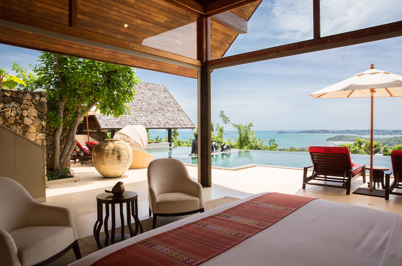 Kalya Residence Bedroom with Pool View | Bophut, Koh Samui