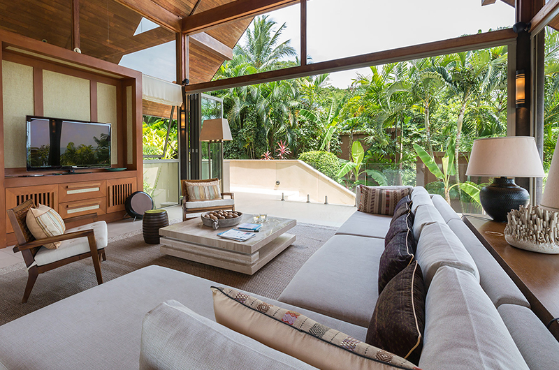 Kalya Residence Indoor Living Area with TV | Bophut, Koh Samui