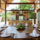 Kalya Residence Kitchen and Dining Area with View | Bophut, Koh Samui